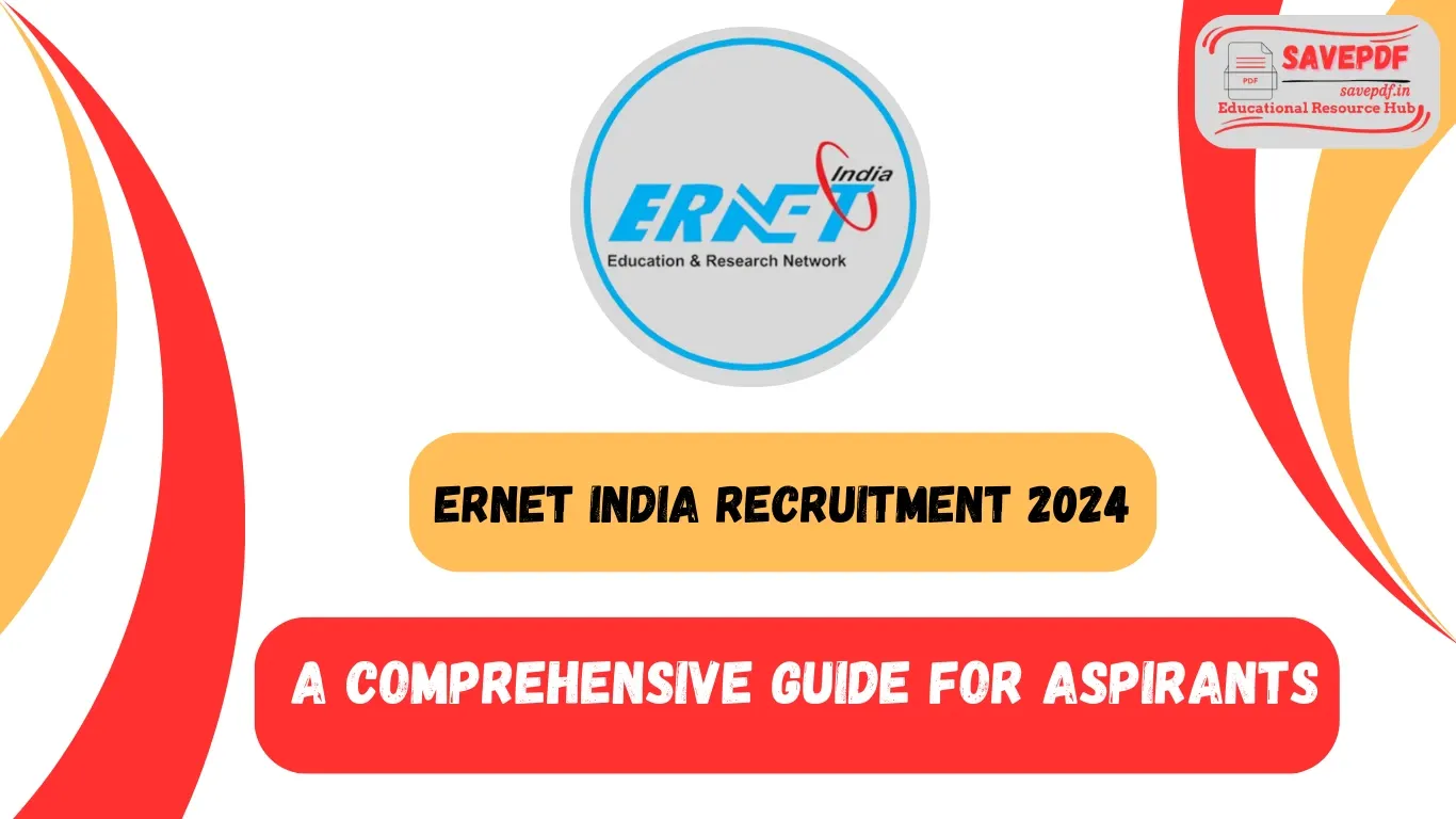 ERNET India Recruitment 2024